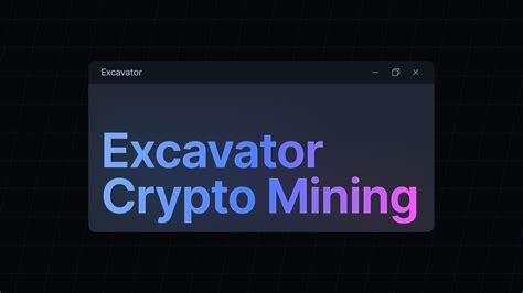 mini miner excavator|excavator crypto miner.